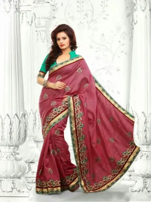 Picture of sanskriti handmade pure georgette silk saree multi colo