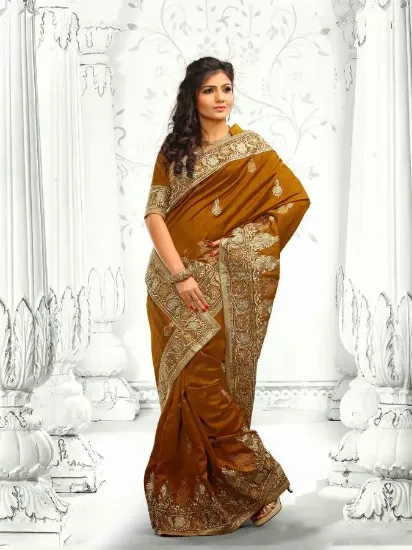 Picture of sanskriti handmade pure silk cultural saree multi color