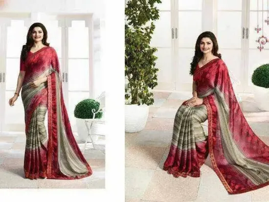 Picture of sanskriti handmade pure silk cultural saree printed sar