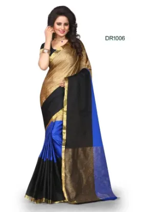 Picture of sanskriti handmade pure silk ethnic saree brown printed