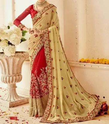 Picture of sanskriti handmade pure silk ethnic saree green printed