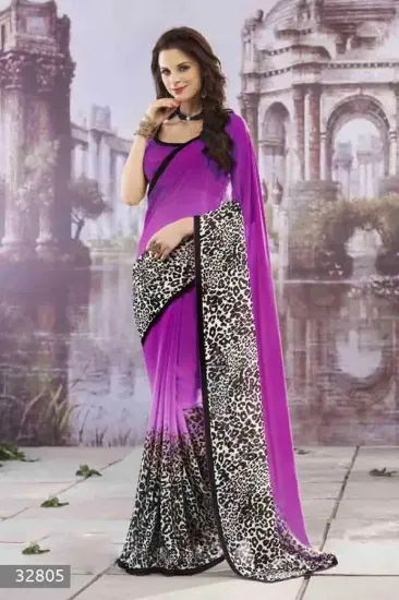 Picture of sanskriti handmade pure silk ethnic saree pink printed 