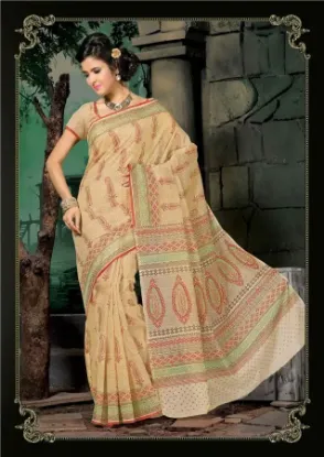 Picture of sanskriti handmade rasgulla cultural saree brown printe