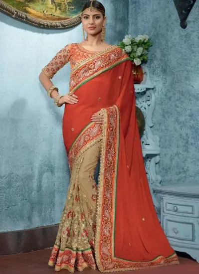 Picture of saree bollywood ethnic georgette fabric with banglori s