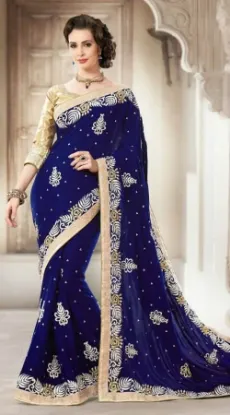 Picture of saree designer bollywood sari indian pakistani ethnic s