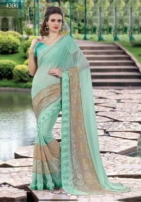 Picture of saree designer heavy indian pakistani partywear sari w,