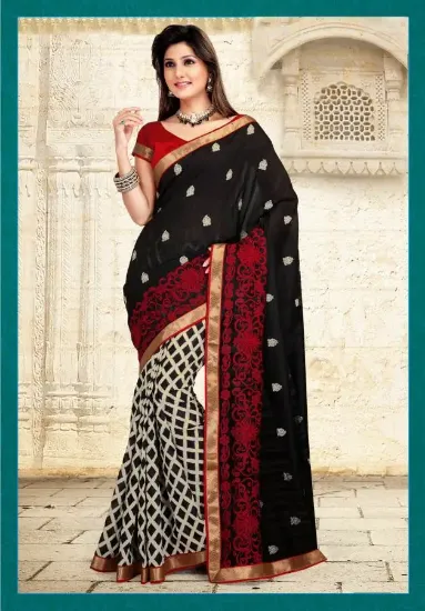 Picture of saree designer reception stylish indian partywear sari 