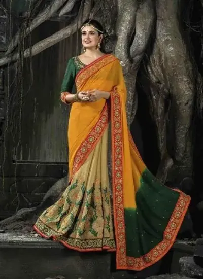 Picture of saree kanjivaram banarasi cotton silk fabric tradition,