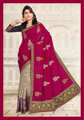 Picture of saree wedding bollywood partywear designer sari festive