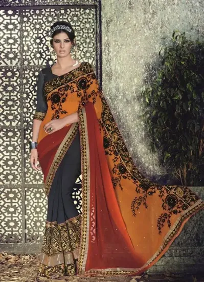 Picture of sari bollywood designer indian traditional ethnic brida