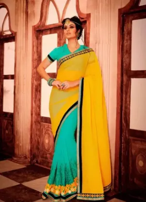 Picture of sari bollywood saree indian ethnic bridal wedding brida