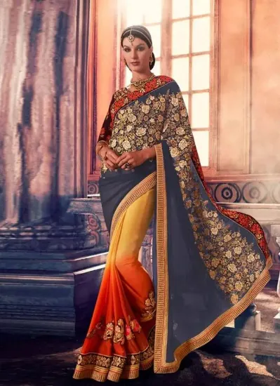 Picture of sari bollywood saree indian sari ethnic wedding designe