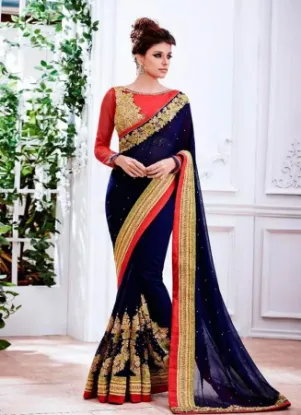 Picture of sari designer bollywood indian saree party wedding rece