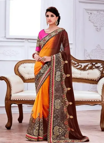 Picture of sari indian bollywood designer saree ethnic fancy brida