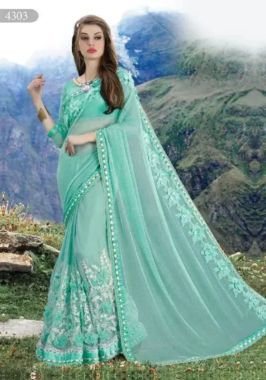 Picture of sari indian bollywood saree beautiful party wear tradi,