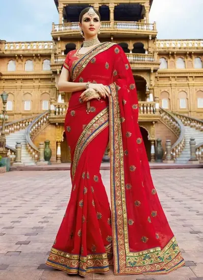 Picture of sari indian pakistani designer bollywood saree fancy n,