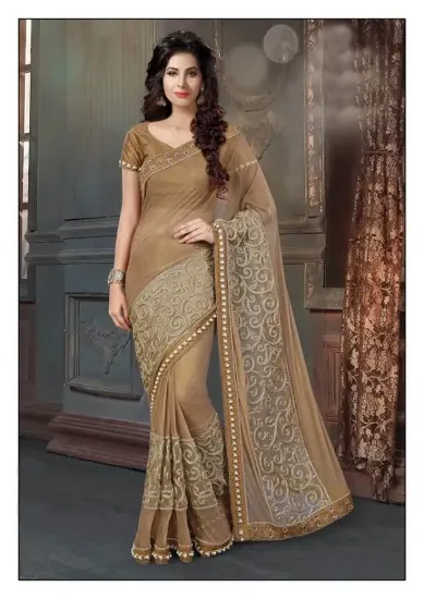 Picture of sari reception designer saree bollywood ethnic pakista,