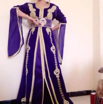 Picture of wedding gown zipper batik printed outfit abaya jilbab k