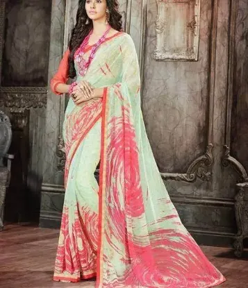 Picture of stylish saree indian traditional wedding bollywood sar,