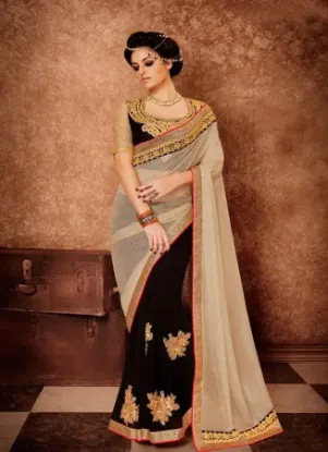 Picture of stylish sari designer exclusive indian partywear saree 