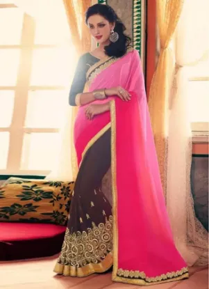 Picture of stylist gorgeous saree modest maxi gown preeti look par