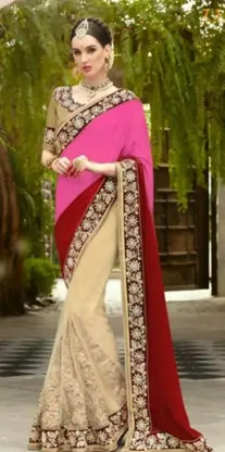 Picture of traditional art silk saree pakistani occasion wear eth,