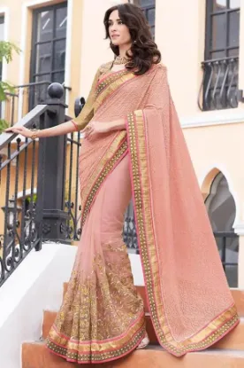 Picture of traditional bhagalpuri silk bollywood saree pakistani w