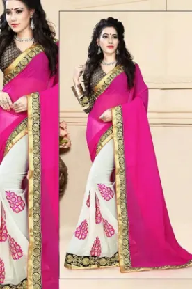 Picture of traditional indian fancy jacquard silk banarasi sari pa