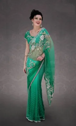 Picture of u pakistani stylish party saree bridal designer traditi