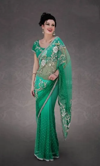 Picture of u pakistani stylish party saree bridal designer traditi