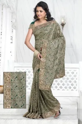 Picture of u sari indian traditional bridal designer party saree p