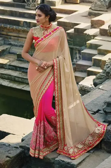 Picture of wedding bollywood designer sari reception bridal indian