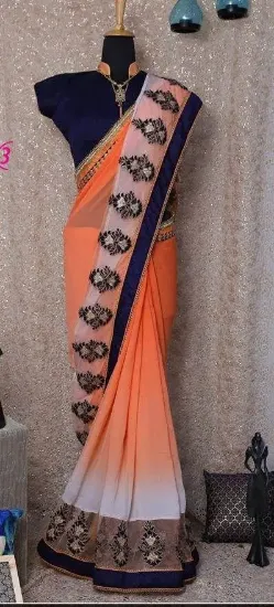 Picture of wedding bollywood stylish saree designer exclusive ind,