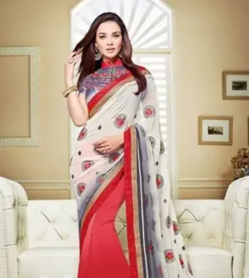 Picture of wedding bollywood stylish sari designer exclusive indi,