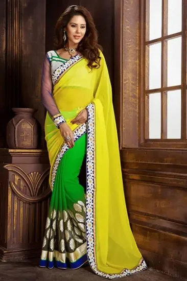 Picture of wedding bollywood stylish sari designer exclusive india