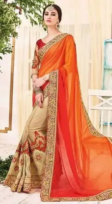 Picture of wedding indian pakistani party bollywood saree designe,