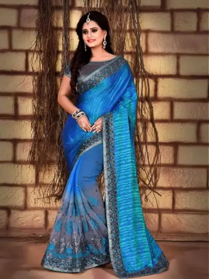 Picture of wedding reception attractive sari bollywood designer i,