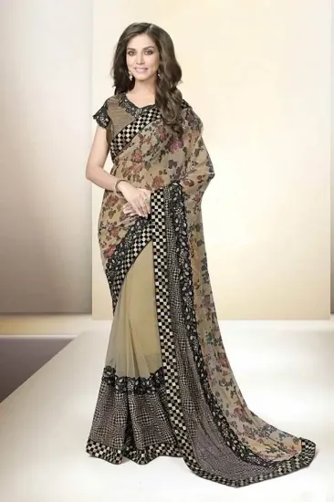 Picture of wedding saree designer wear indian sari festival women 