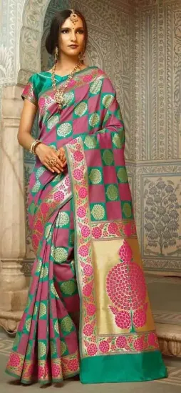 Picture of wedding saree dress georgette beautiful hand work de,e1