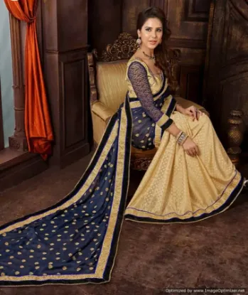 Picture of wedding saree ethnic designer partywear sari bollywood 