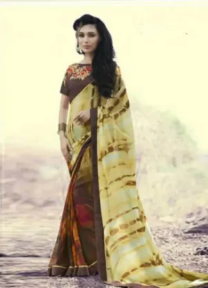 Picture of wedding saree indian bollywood traditional designer hea