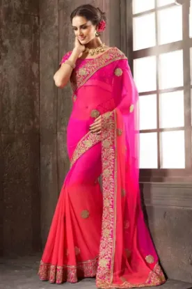 Picture of wedding traditional sari women bollywood party wear sar