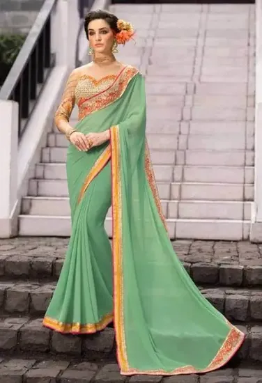 Picture of wedding wear lehenga designer indian latest saree boll,