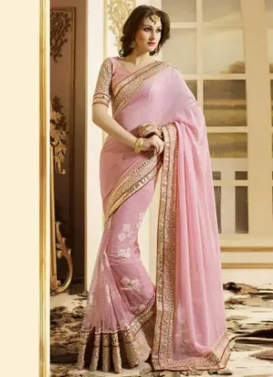 Picture of wedding wear pakistani saree partywear trendy sari desi