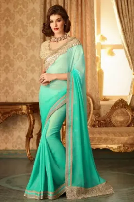 Picture of wedding women saree indian designer sari ethnic partywe