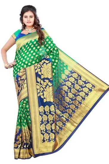 Picture of women ethnic saree fashionable georgette fabric bangalo