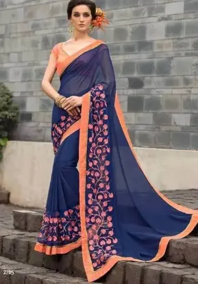 Picture of women fashion saree pack of indian handmade style print