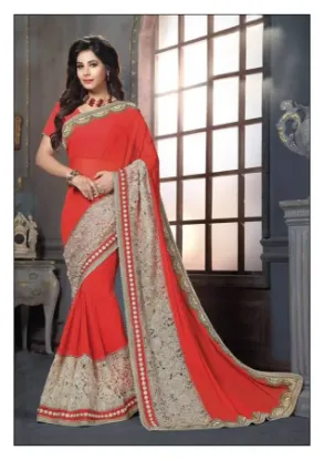 Picture of women fashionable saree indian bollywood printed mose ,