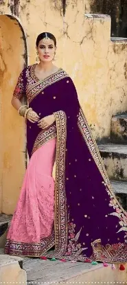 Picture of women party sari bridal bollywood sare designer pakist,