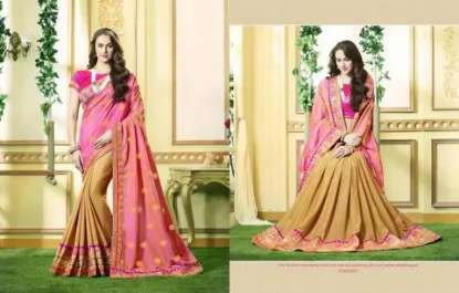 Picture of women party wear saree bridal bollywood sari designer ,